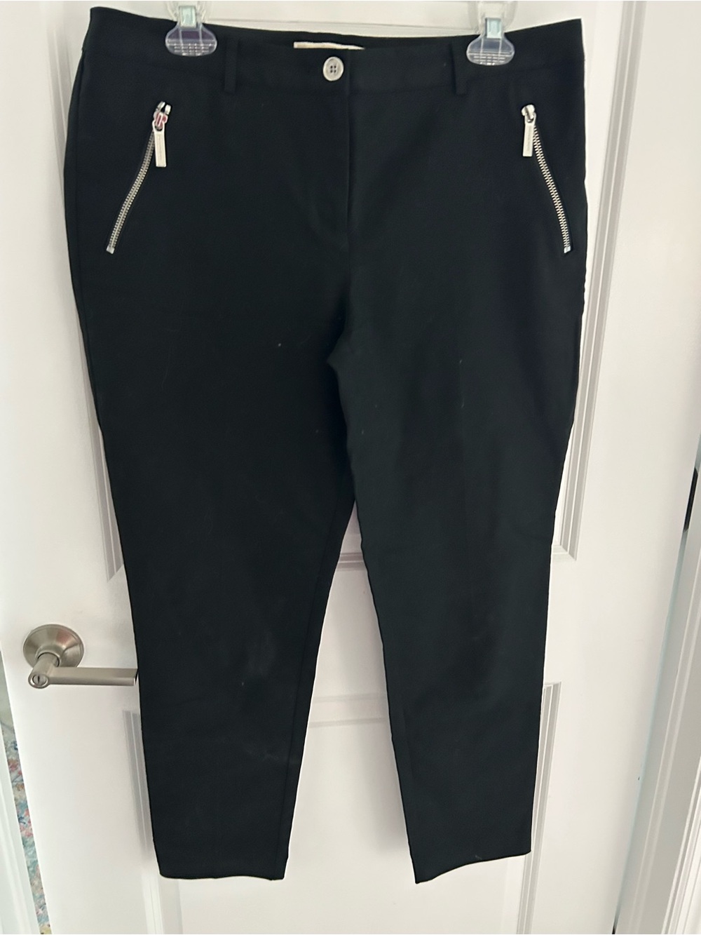 Michael Michael Kors Classic Black Women's Zip-Pocket Pants